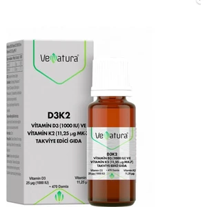 D3k2 (11,25 Mcg) Takviye Edici Gıda 20 Ml