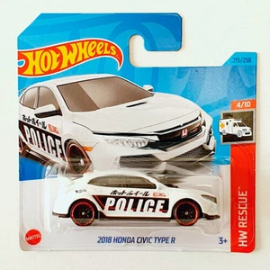 Hot Wheels 2018 Honda Civic Type R ( Police )