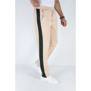 Oversize Beli Lastikli Baggy Eşofman Altı S - Bej