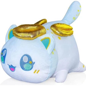 Meemeows Kedi Peluş Oyuncak, 9.8 "kedi Maması Peluşlar Kedi Mee Miyav, Sevimli Anime Karikatür Kedi Doldurulmuş Hayvan Figürü Oyuncak Peluş Yastık Çocuklar Için Hediye ve Festival (Yurt Dışından)