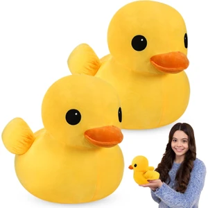 Adet Dev Peluş Sarı Ördek Yumuşak Doldurulmuş Hayvan Oyuncak Ördek Dolması Peluş Yastık Hayvan Bebekler Sarılabilir Ördek Playset Oyuncak Erkek Kız Doğum Günü Hediyesi Parti Kanepe (Yurt Dışından)