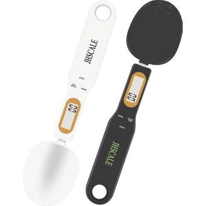 Kaşık Terazisi, Gram ve Oz Için 500G/0.1G Tartım Elektronik Gıda Terazisi, Kahve Gücü, Hap, Çay, Un, Yağ, Fırınlama Için Saplı ve Ağızlı Dijital Mutfak Terazisi (Beyaz) (Yurt Dışından)