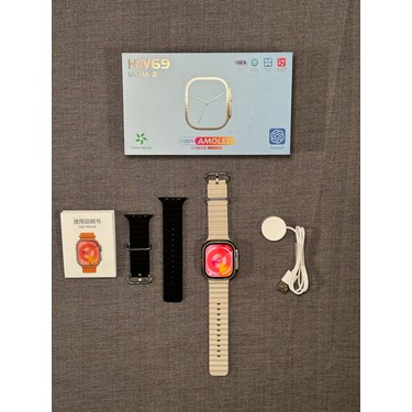 【9/2・9/3限定SALE】ユリイロセット Qifit Watch 9 Ultra HW69 Ultra 2 Dynamic Island Tüm Fiyatı