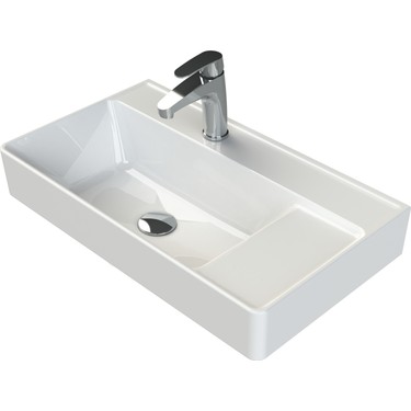 Turkuaz Seramik Sharp 65X38 cm Etajerli Lavabo Fiyatı