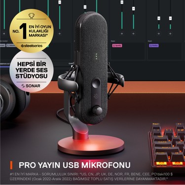 Steelseries Alias Usb-C Condenser Gaming Mikrofon Fiyatı