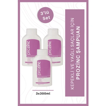 Prozinc Şampuanyağlı Saçlar Için 3X300