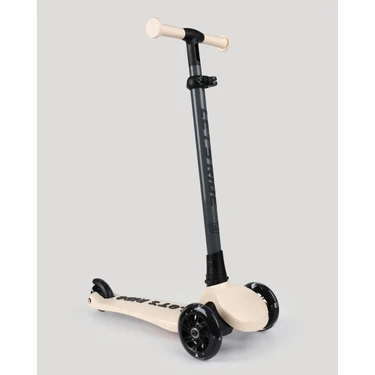 Let's Be Child Let's Ride Two Işıklı 3 Tekerlekli Katlanabilir Scooter Bej 2 - 5 Yaş İçin Ergonomik