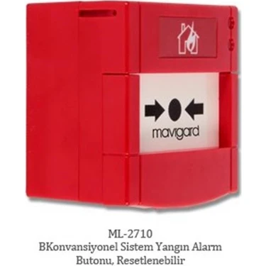 Mavili Mavigard ML-2710 Konvansyonel Yangın Alarm Butonu