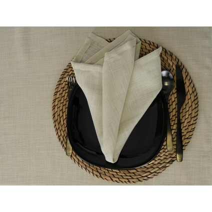 Keten Görünümlü Köşe Kıvırma Masa Örtüsü Yeşil Renk fiyatları