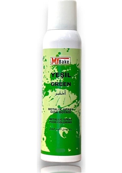 Boya Sprey Metalic 250 ml Yeşil My Bake