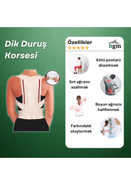 Dik Duruş Korsesi Postureks - Ortopedik Korse - Postureks