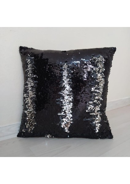 Pullu Payetli Dekoratif Kırlent Kılıfı