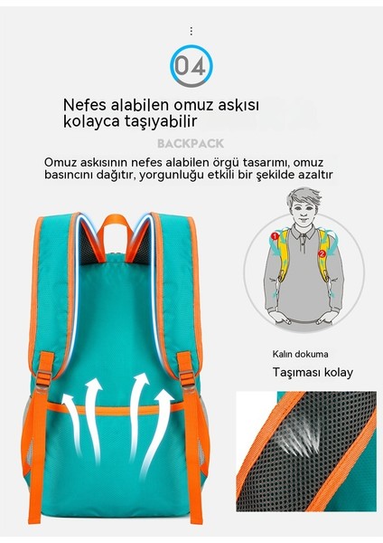Açık Sırt Çantası Sınır Ötesi Hafif Katlanabilir Taşınabilir Erkek ve Kadın Sırt Çantası Spor Büyük Kapasiteli Seyahat Yürüyüş Sırt Çantası (Yurt Dışından)