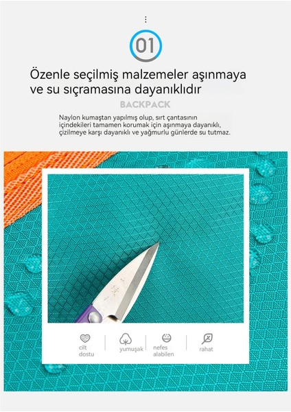 Açık Sırt Çantası Sınır Ötesi Hafif Katlanabilir Taşınabilir Erkek ve Kadın Sırt Çantası Spor Büyük Kapasiteli Seyahat Yürüyüş Sırt Çantası (Yurt Dışından)