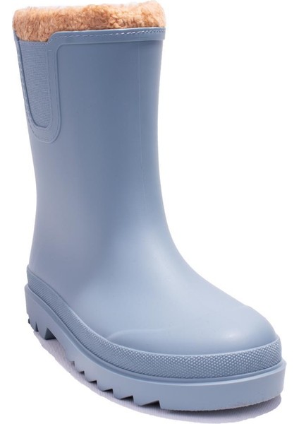 W10290 Tokio Burreguito Mavi Ortopedik Kürklü Erkek Çocuk Yağmur Çizme