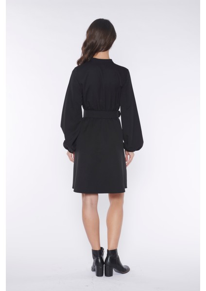 Allurra Siyah Kemerli Elbise indirimleri