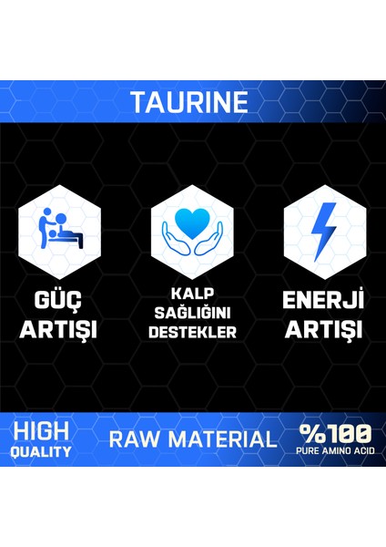 Taurine 500 gr (500 Servis)