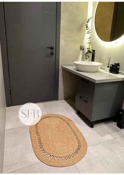 Home Turko Jüt, Banyo Paspası, Mutfak, Yolluk Halı Kilim, Jüt Kilim, Bohem Paspas, Iskandinav Halı, Hediyelik,