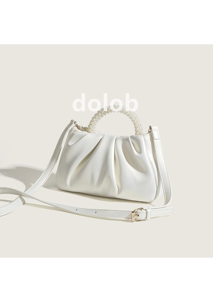 Tatlı Kız Buruşuk Inci Çanta Kadın 2023 Yeni Hafif Lüks Niş Bulut Omuz Çantası Messenger Çanta (Yurt Dışından) modelleri