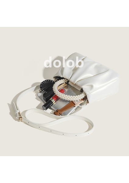 Tatlı Kız Buruşuk Inci Çanta Kadın 2023 Yeni Hafif Lüks Niş Bulut Omuz Çantası Messenger Çanta (Yurt Dışından) fırsatları