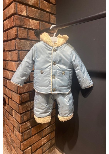 Özel Seri Ikili Kar Tulumu Soğuk - Rüzgar Geçirmez Kapüşonlu Astronot-Kozmonot-Tulum