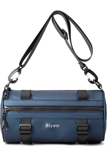 Yeni Film Kaplı Erkek Çantası Tek Omuz Messenger Silindir Çanta Hong Kong Tarzı Trend Fonksiyonu Silindir Çanta Gelgit Marka Erkek Göğüs Çantası (Yurt Dışından)