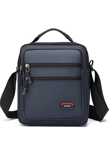 Yeni Erkek Tek Omuzlu Crossbody Çanta Rahat Taşınabilir Dikey Büyük Kapasiteli Çanta Basit Iş Erkek Omuz Çantası (Yurt Dışından)