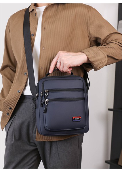 Yeni Erkek Tek Omuzlu Crossbody Çanta Rahat Taşınabilir Dikey Büyük Kapasiteli Çanta Basit Iş Erkek Omuz Çantası (Yurt Dışından) fiyatları