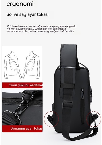 Erkek Göğüs Çantası Hırsızlık Şifresi Kilidi Tek Omuz Sırt Çantası Messenger Çanta Su Geçirmez Çanta Yaz Açık Lokomotif Göğüs Çantası (Yurt Dışından) modelleri