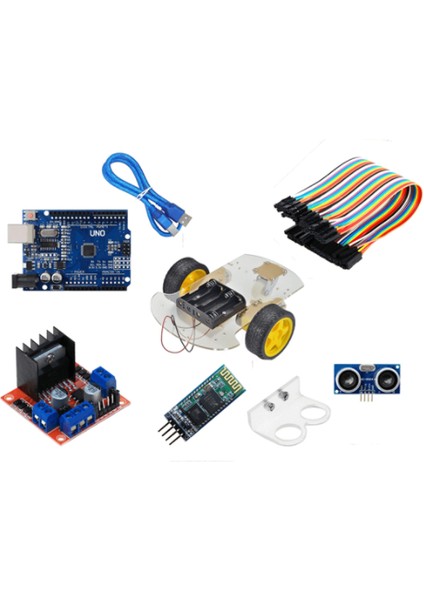 Bluetooth Robot Araba Kiti - 2WD
