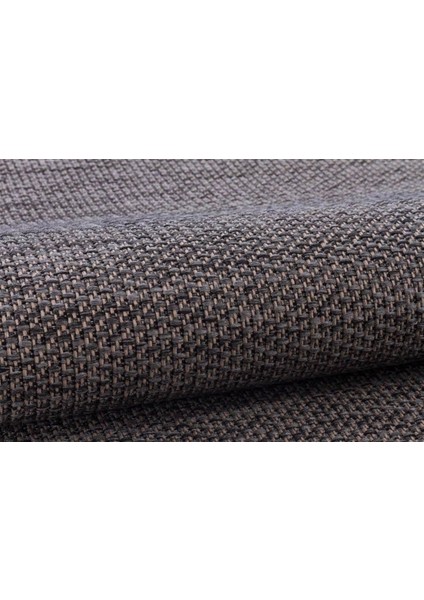 Halıca S-9715 Jüt Sisal Gri Siyah Dekoratif Yuvarlak Halı fırsatları