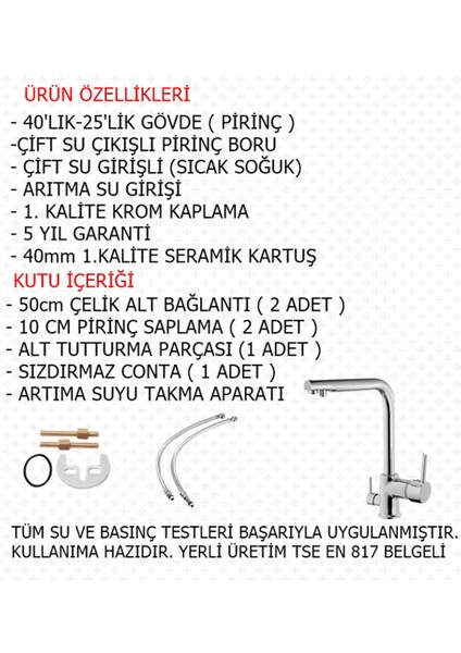 Vos Versa Yms Arıtmalı Mutfak Bataryası 40 K. Metal AB-110