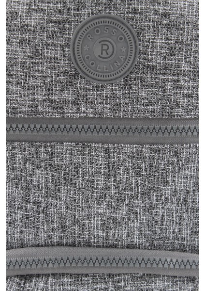 Collina Unisex Imperteks Kumaş Su Geçirmez Büyük Boy Çok Gözlü Gri Seyahat Sırt Çantası Okul Çantası RC-S001F