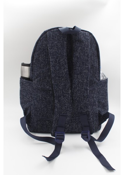 Collina Unisex Imperteks Kumaş Su Geçirmez Büyük Boy Çok Gözlü Lacivert Seyahat Sırt Çantası Okul Çantası RC-S001F indirimleri