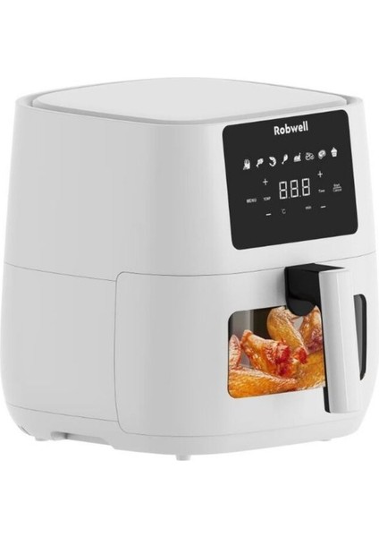 Robx AS27 Airfryer Yeni Nesil Halojen Isı Sistemli 1700W 6lt Dokumatik ekran