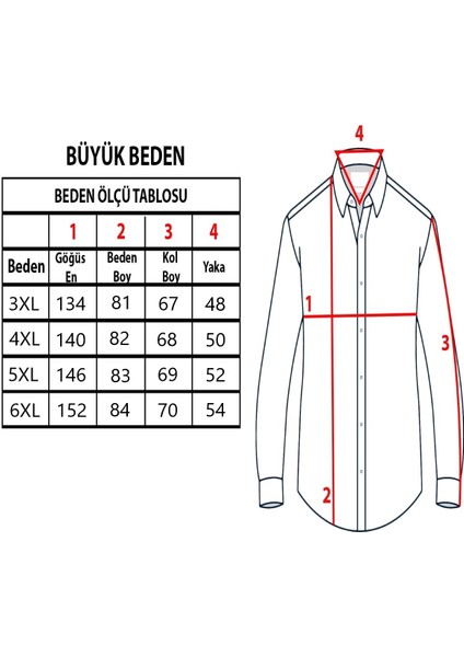 Erkek Büyük Beden Taş Pamuk Düğmeli Yaka Cepli Uzun Kol Gömlek 560 fırsatları