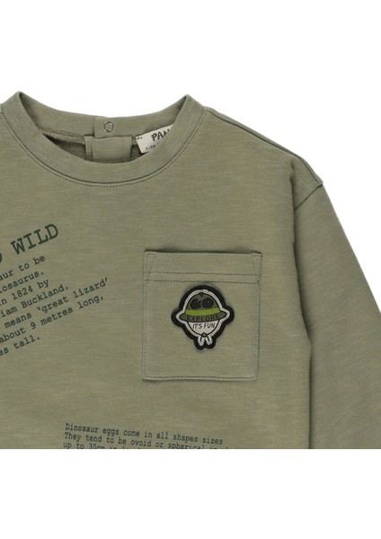 Erkek Bebek Bisiklet Yakalı Sweatshirt modelleri