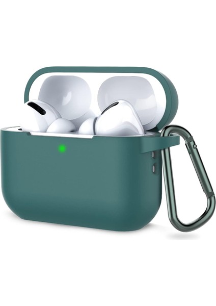 Airpodspro 2 Kılıf Silikon Kulaklık Kılıfı Çamyeşil