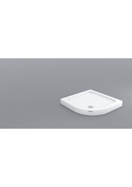 100X100 Frey Oval Slimblok Duş Teknesi (H:10 Cm)