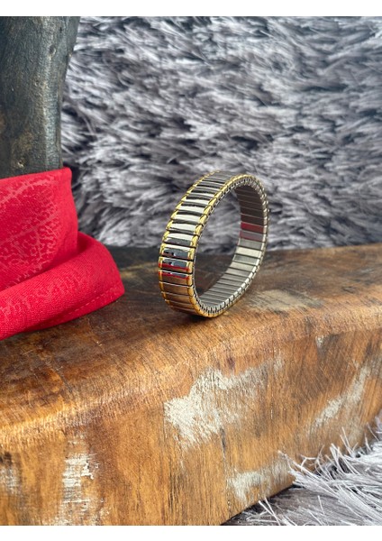 Esneyebilen Italyan Gold Silver Çift Renk Çelik Bileklik En 1,2cm fiyatları