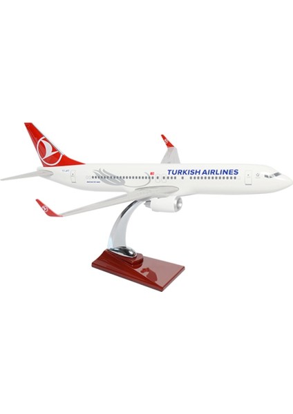 TK Collection Boeing 737-800 Tk Koleksiyon Abs 1/100 Model Uçak Masaüstü Sergi Maket Uçağı