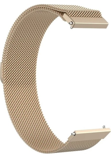 Huawei Watch Gt4 41MM (18MM) Uyumlu Mıknatıslı Milanes Örgü Hasır Metal Kordon