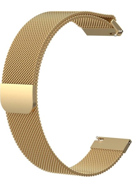 Huawei Watch Gt4 41MM (18MM) Uyumlu Mıknatıslı Milanes Örgü Hasır Metal Kordon