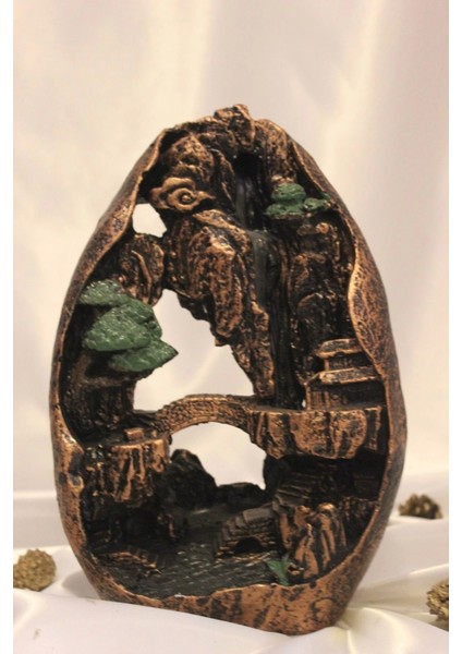 Büyük Dağ Görünümlü Geri Akış Tütsülük Kırmızı