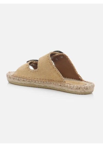 Ariana Koyu Kum Kadın Espadril Terlik