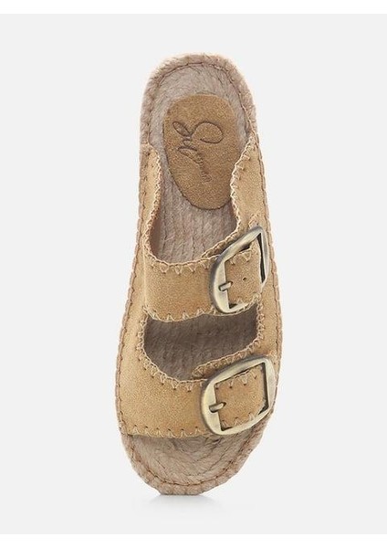 Ariana Koyu Kum Kadın Espadril Terlik