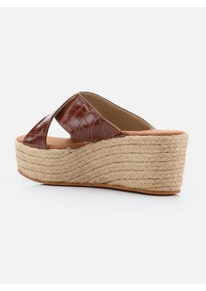 Anita Kahverengi Kadın Espadril Terlik modelleri