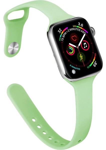 Apple Watch 44 mm Silikon Kordon Watch 2/3/4/5/6/7/8/se/ultra Azn-Klasik
