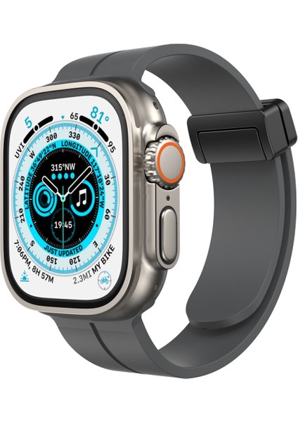 Apple Watch 44 mm Silikon Kordon Elegance Stylısh Watch 2/3/4/5/6/7/8/se/ultra AZN-KR412