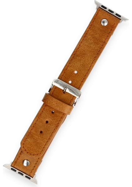 Apple Watch 44 mm Deri Kordon 2/3/4/5/6/7/8/se/ultra AZN-NL18 modelleri